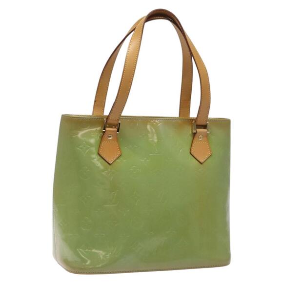 LOUIS VUITTON Monogram Vernis Houston Hand Bag Baby Blue M91005 - Picture 1 of 13